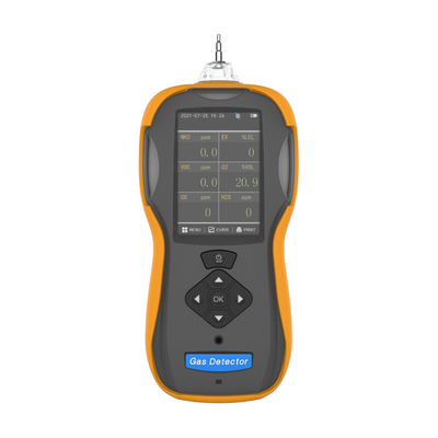 TFT LCDの表示CO H2Sの二酸化炭素pid voc NH3 NO2のニ酸化硫黄のポータブルのガスの漏れ試験のための多ガス探知器