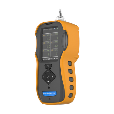TFT LCDの表示CO H2Sの二酸化炭素pid voc NH3 NO2のニ酸化硫黄のポータブルのガスの漏れ試験のための多ガス探知器